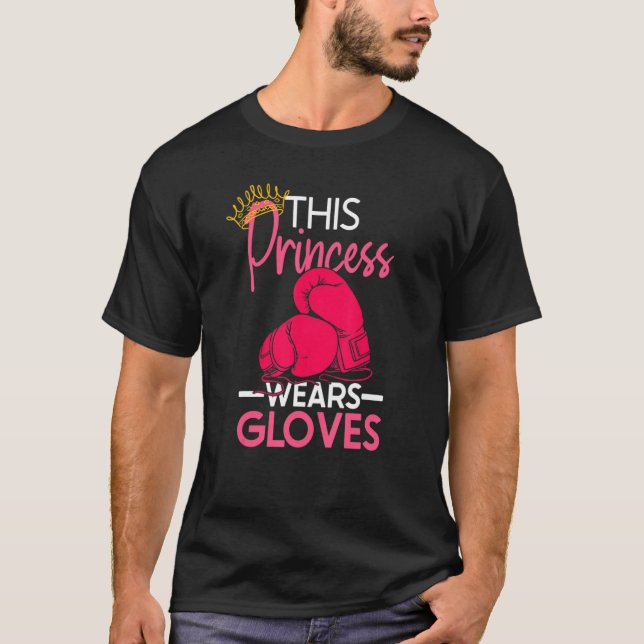 Camiseta Esta princesa lleva guantes para hombres (Anverso)