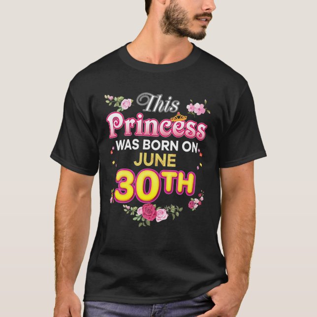 Camiseta Esta Princesa Nació El 30 De Junio De 2014. (Anverso)