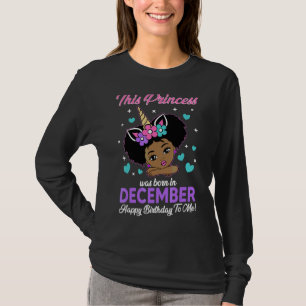 Camiseta Esta Princesa Nació En Diciembre, Niña De Chicas N