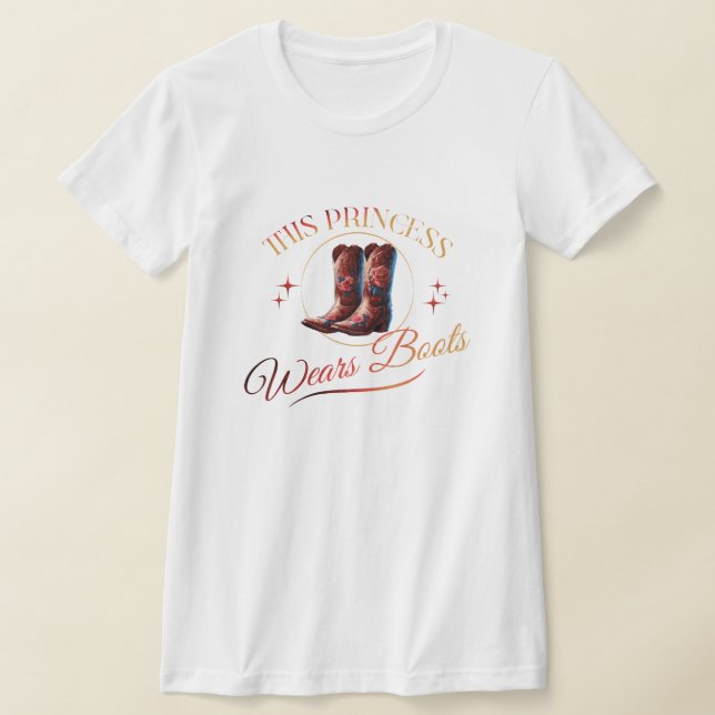 Camiseta Esta princesa usa bots de gallina (Distribución)