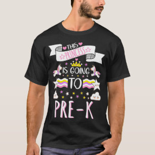 Camiseta Esta princesa va a pretender de vuelta a la escuel