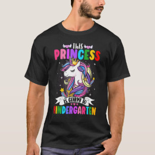 Camiseta Esta Princesa Va Al Jardín De Niños Unicorn Mag