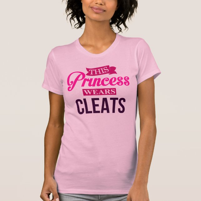 Camiseta Esta princesa Wears Cleats (Anverso)