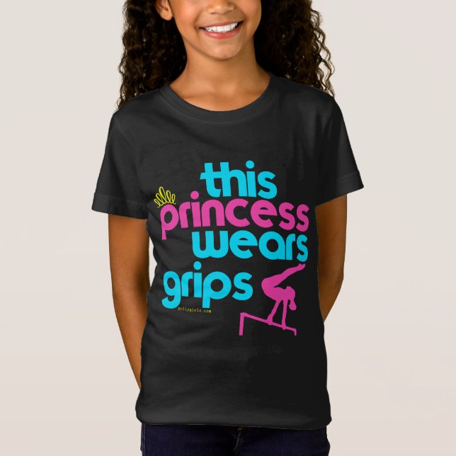 Camiseta Esta princesa Wears Grips Gymnastics - Golly (Anverso)