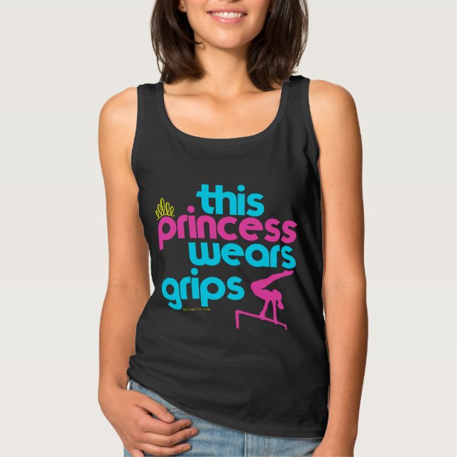 Camiseta Esta princesa Wears Grips Gymnastics - Golly (Anverso)