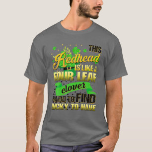 Camiseta Esta Redhead Es Como Un Atractivo Afortunado De Cu