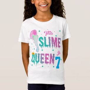 Camiseta Esta Reina de Slime es cumpleaños Personalizado