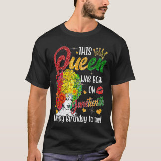 Camiseta Esta Reina Nació El Diecinueve Feliz Cumpleaños T