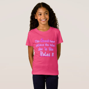 Camiseta Esta reina nunca sigue las reglas del rosa calient