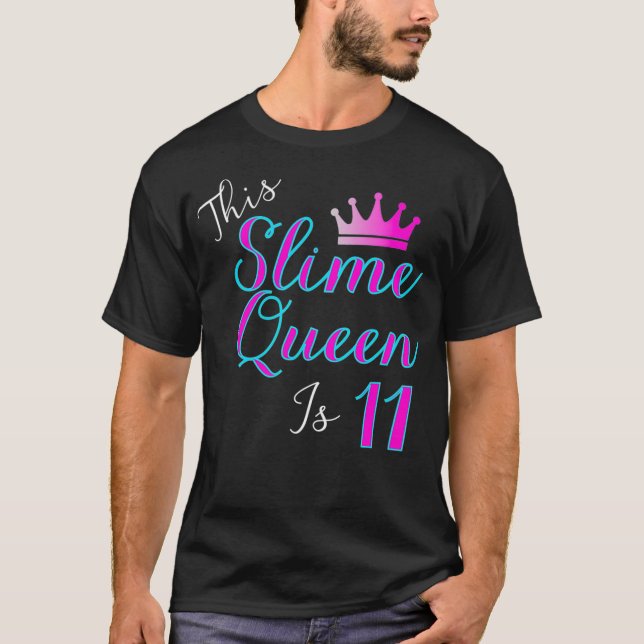 Camiseta Esta Reina Slime es 11 Reina Slime 11 cumpleaños (Anverso)