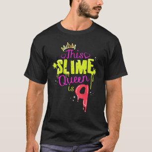 Camiseta Esta Reina Slime es 9 cumpleaños delgado P Y Slime