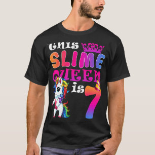 Camiseta Esta Reina Slime Es Un Regalo Unicornio De 7 Años