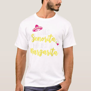 Camiseta Esta Señorita Necesita Una Margarita Con Cine De C