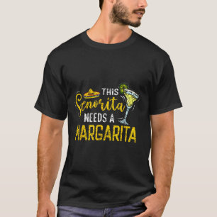 Camiseta Esta Señorita Necesita Una Margarita Fiesta México