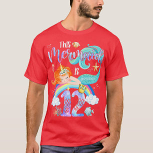 Camiseta Esta sirena es la magia de Unicorn, Chicas de cump
