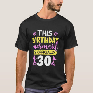 Camiseta Esta Sirenita De Cumpleaños Es Cumpleaños De 30 Ni
