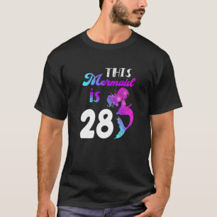 Camiseta Esta Sirenita Es 28 Años 28A Parte Temática De Cum