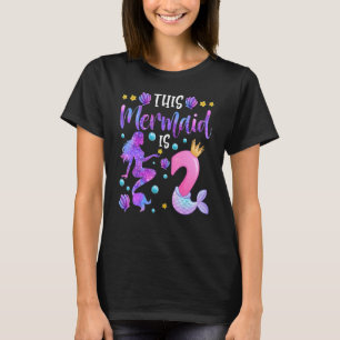Camiseta Esta Sirenita Es Chica De Cumpleaños De 2 Años De