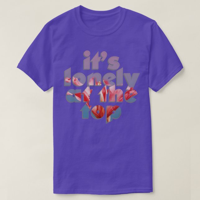 Camiseta está solo en la cima (Diseño del anverso)