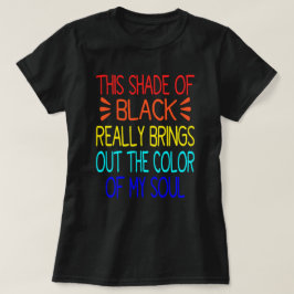 Camiseta Esta Sombra De Negro Realmente Trae El Color