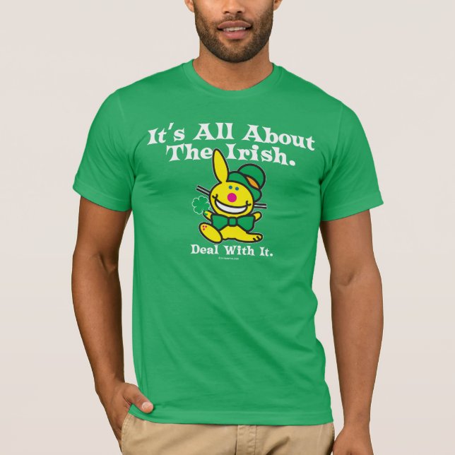 Camiseta Está todo sobre el irlandés (el verde) (Anverso)