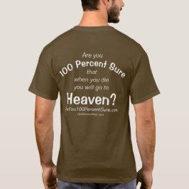 Camiseta Está usted el 100 por ciento de seguro