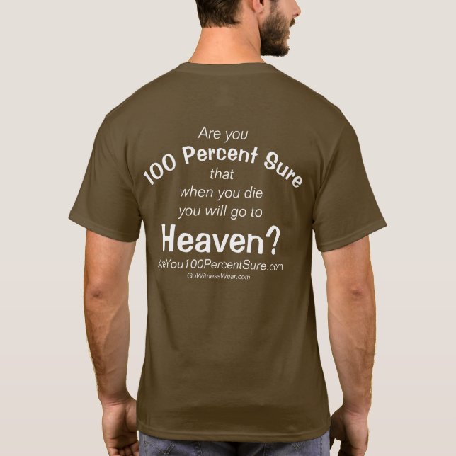 Camiseta Está usted el 100 por ciento de seguro (Reverso)