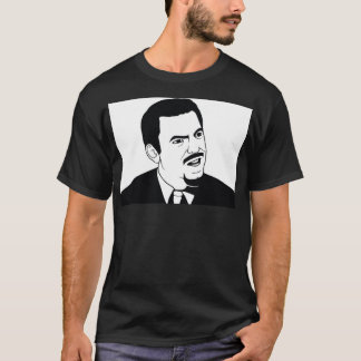 Camiseta Está usted negro serio