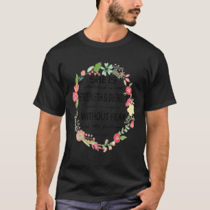 Camiseta Está Vestida Con Fuerza Proverbios De Dignidad 31