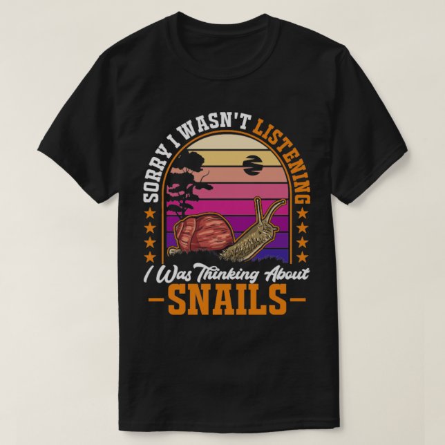 Camiseta Estaba Pensando En El Caracol (Diseño del anverso)