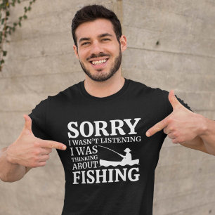Camiseta Estaba Pensando En Pescar
