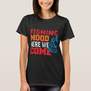 Camiseta Establece el estado de ánimo de pesca con anzuelo