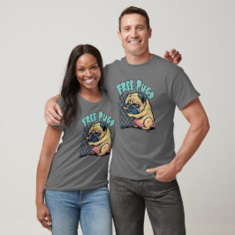 Camiseta establecer FREE the PUGS