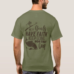 Camiseta Establecer objetivos   Motivación pesquera   Pesca