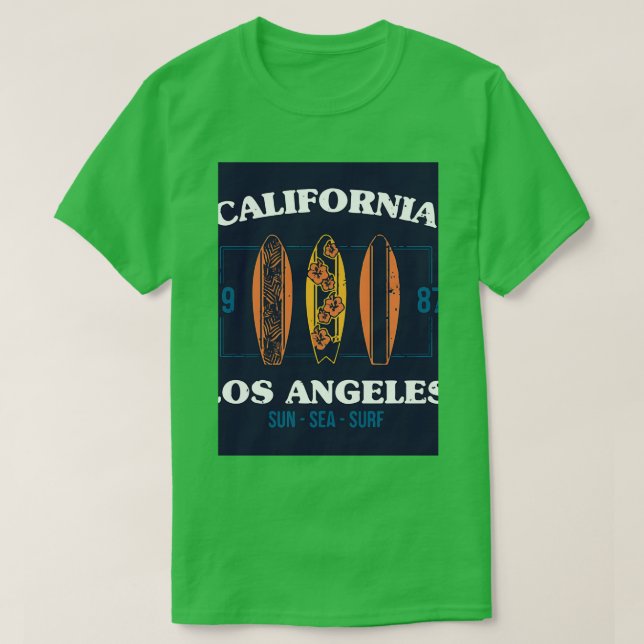 Camiseta Establecer tabla de surf (Diseño del anverso)