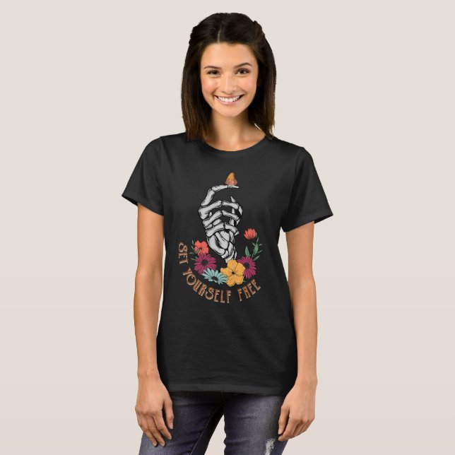 Camiseta Establecer tu propio esqueleto libre (Anverso completo)