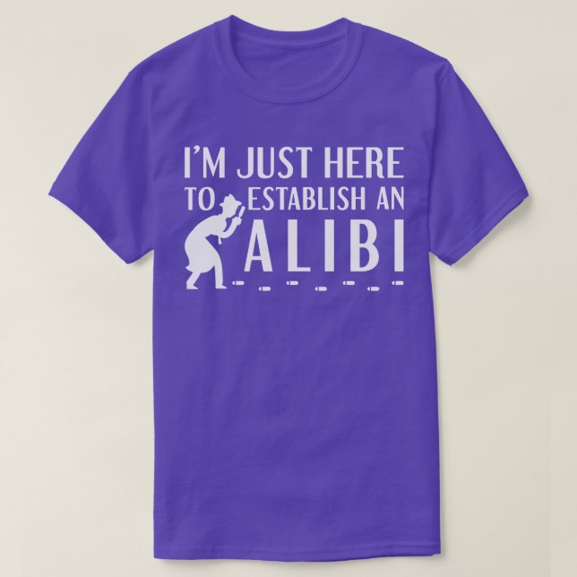 Camiseta Establecer Una Alibi 2 (Diseño del anverso)