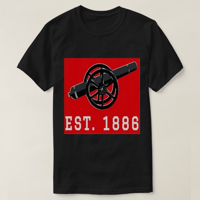 Camiseta Establecido 1886 rojo (Diseño del anverso)