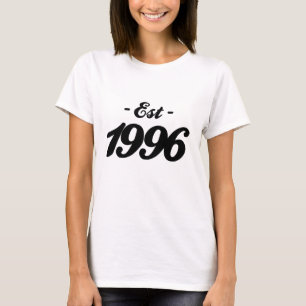 Camiseta establecido 1996 - cumpleaños