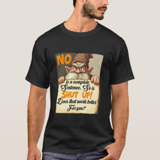 Camiseta Estableciendo límites, gnomo gruñón, desplazarse,