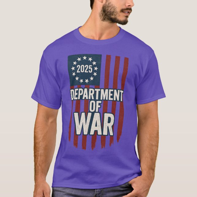 Camiseta Establecimiento del Departamento de Guerra en 2025 (Anverso)