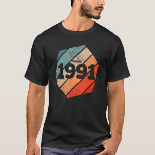 Camiseta Established 1991 Vintage 31th Birthday Retro Est