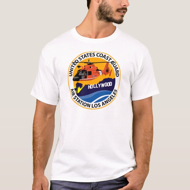 Camiseta Estación aérea de guardacostas - Los Ángeles (Anverso)