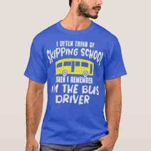 Camiseta Estación de autobuses de la escuela de autobuses d
