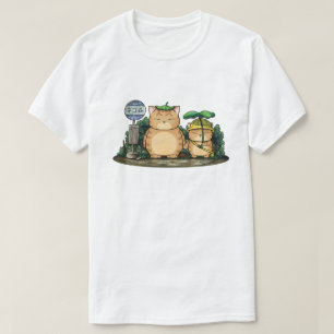 Camiseta Estación de autobuses Fat Cat Forest de mi vecino