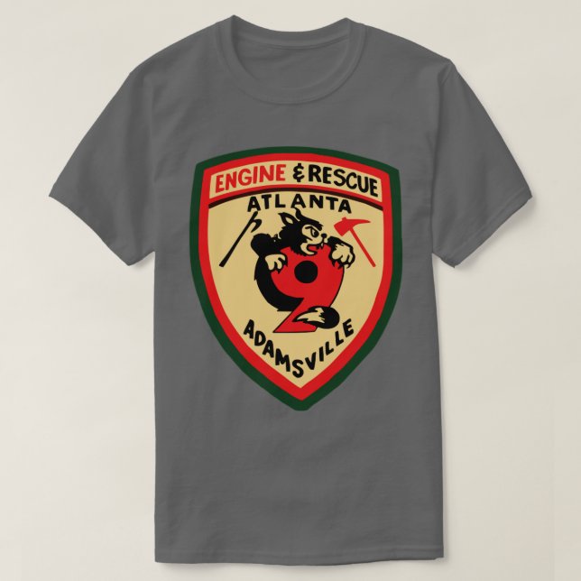 Camiseta Estación de Bomberos de Atlanta 9 (Diseño del anverso)