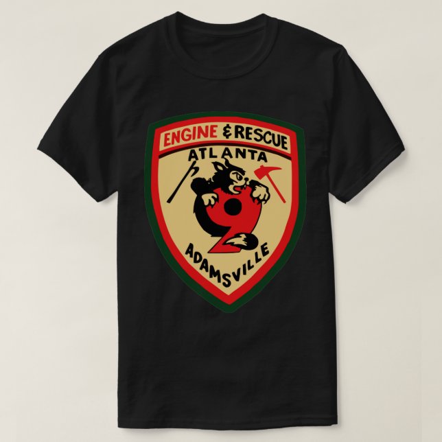 Camiseta Estación de Bomberos de Atlanta 9 (Diseño del anverso)