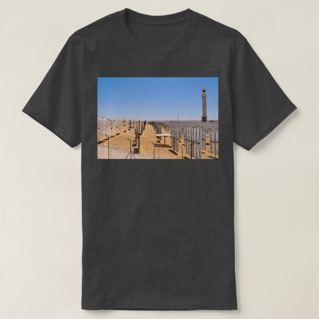 Camiseta estación de energía térmica solar (Diseño del anverso)