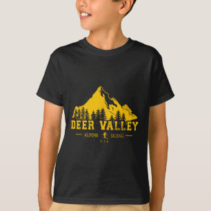 Camiseta Estación De Esquí Alpino De Deer Valley Utah Usa S