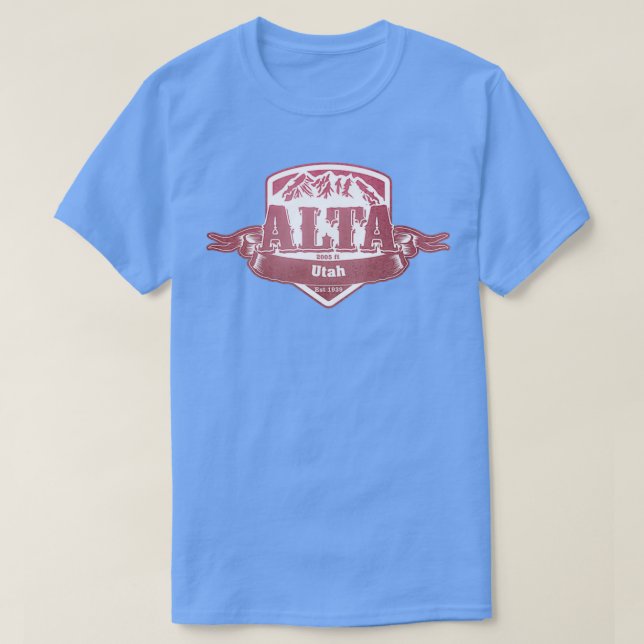 Camiseta Estación de esquí Alta Utah (Diseño del anverso)
